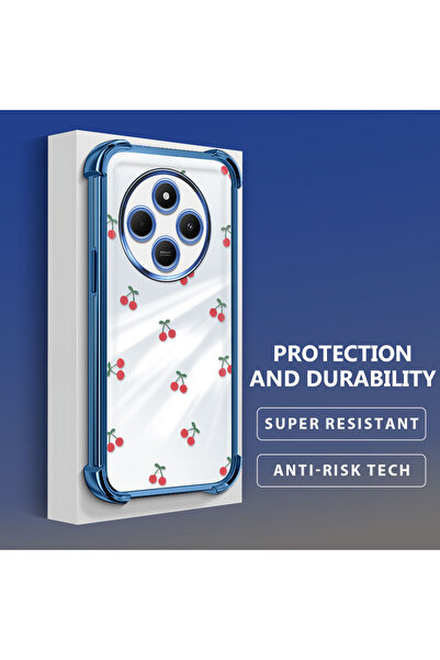 Hontinga جراب هاتف شفاف من السيليكون الناعم متوافق مع هاتف Xiaomi Redmi 14C ب...