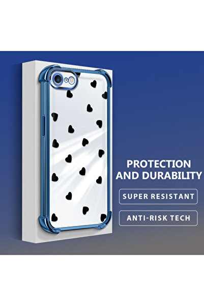 Hontinga حافظة هاتف شفافة من السيليكون الناعم متوافقة مع هاتف iPhone 7/8/SE 2...