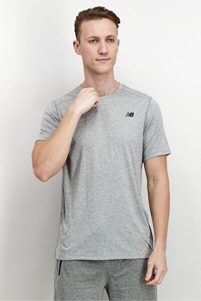New Balance Men Sportswear Fit Training T-shirt, Heather Grey