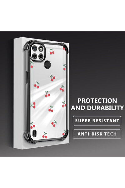 Hontinga حافظة هاتف شفافة من السيليكون الناعم متوافقة مع Realme C21Y/C25Y مع ...