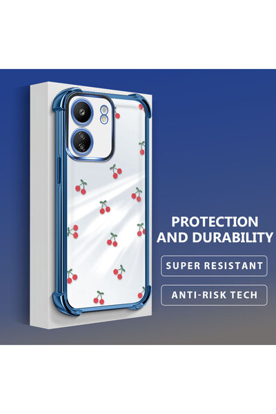 Hontinga جراب هاتف شفاف من السيليكون الناعم متوافق مع هاتف Xiaomi Redmi 13C ب...