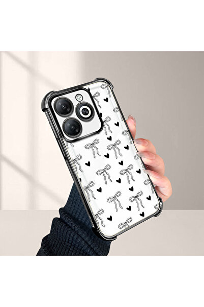 Hontinga جراب هاتف شفاف من السيليكون مضاد للسقوط متوافق مع تكنو سبارك 20/20C