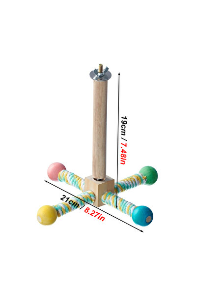 Choice لعبة مجثم طيور خشبي دوار بلون عشوائي، قطعة واحدة، بتصميم طاحونة هوائية...