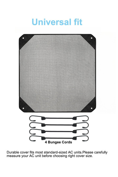 Choice 71X71CM Black Central Air Conditioner Cover for Outside Units 71/81/91CM Top Universal Outdoor AC Co