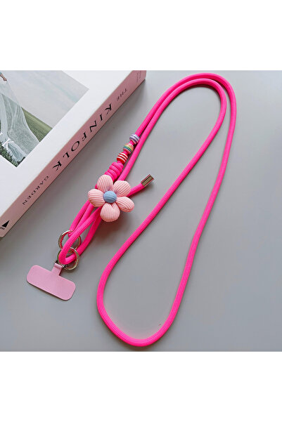 Choice1 حبل تعليق هاتف محمول عالمي، مصنوع من البوليستر/النايلون، مزين بزهرة و...