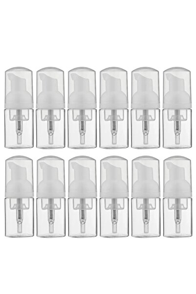 Choice عبوة بلاستيكية شفافة قابلة لإعادة التعبئة سعة 30 مل، 12 قطعة، موزع رغو...