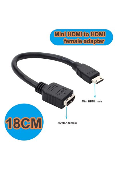 Choice محول آخر من ذكر إلى أنثى، كابل محول HDMI صغير بدقة 4K إلى HDMI 2.0، مح...