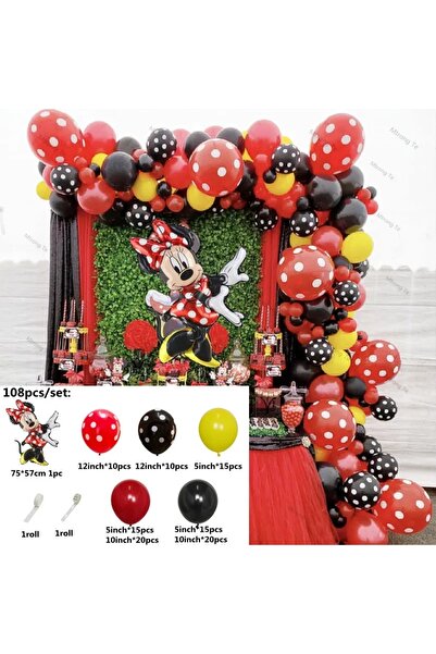 Choice كما في الصورة، كما في الصورة، 108 قطعة/مجموعة، بالونات فويل ميني ماوس،...
