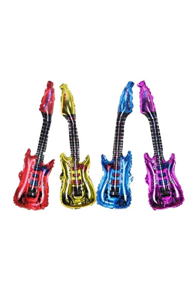 Choice 3 قطع عشوائية اللون مقاس 80 × 30 سم، بالونات جيتار كرتونية قابلة للنفخ...