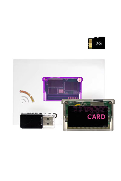 Choice بطاقة ذاكرة صغيرة سوداء بسعة 2 جيجابايت لألعاب GBA، بطاقة فلاش لأجهزة GBA SP وGBM وIDS وNDS وNDSL وGBA SP مع بطاقة ذاكرة بسعة 2 جيجابايت