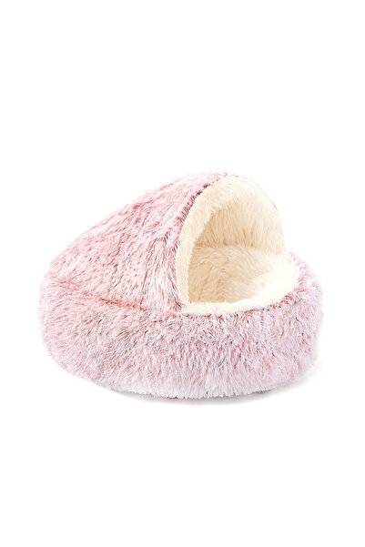 Choice سرير مخملي ناعم للحيوانات الأليفة، وردي اللون، مقاس 50×50 سم، مناسب لف...