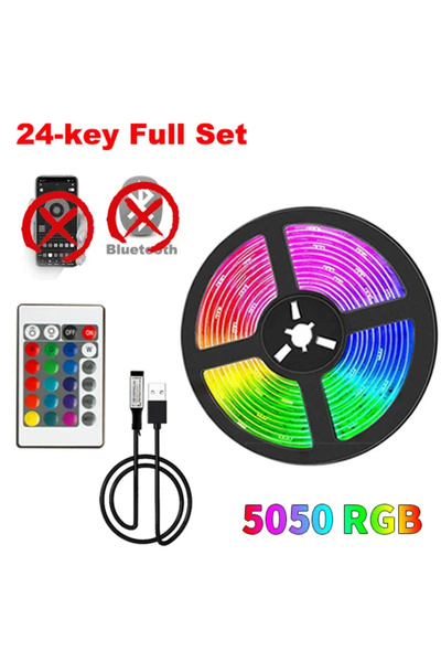 Choice شريط إضاءة LED بطول 1 متر، لونان، يعمل بمنفذ USB بجهد 5 فولت، RGB 5050...