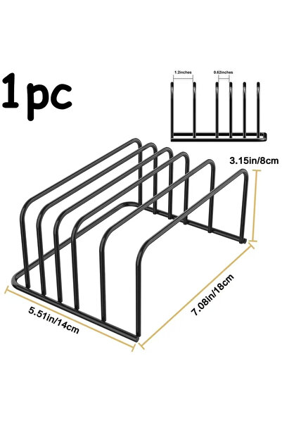 Choice رف ألواح تقطيع المطبخ ذو 5 طبقات، رف ألواح تقطيع من الفولاذ الكربوني، ...