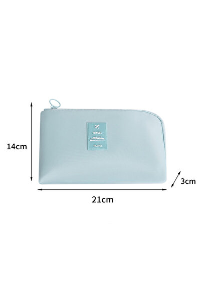 Choice مستلزمات سفر زرقاء: شاحن، بنك طاقة، كابل بيانات، سماعة أذن، حقيبة رقمي...