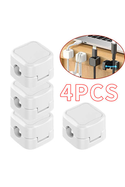 Choice 4 WHITE 36/16/8/4PCS Magnetic Cable Clips Cable Smooth Adjustable Cord...