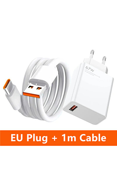 Choice EU Plug - 1m Cable 6A 67W Ultra Fast Charger For 11 12 Lite 13T 14T 15...