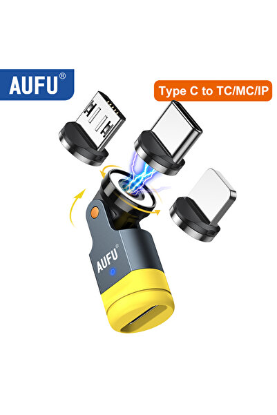 Choice محول ثلاثي الأطراف AUFU أحادي الدبوس مغناطيسي OTG لهاتف iPhone 540، مغ...