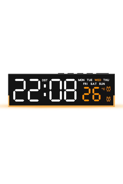 Choice BO USB Powered Digital Alarm Clock with Mood Light TEMP Date Week 2 Al...
