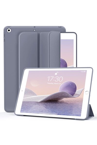 Choice غطاء ذكي مغناطيسي قابل للطي بلون الخزامى لأجهزة iPad 10.2 من الجيل الس...