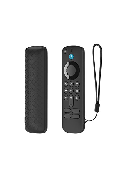 Choice غطاء حماية أسود من السيليكون لجهاز التحكم عن بعد أليكسا فويس فاير تي ف...