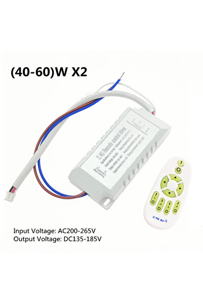 Choice محولات إضاءة LED T-40-60x2W بقدرة 20 واط - 80 واط - 120 واط × 2، تيار ...