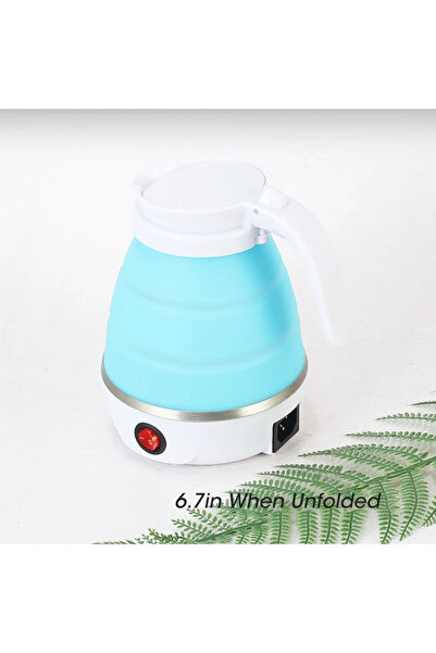 Choice غلاية كهربائية قابلة للطي سعة 600 مل من EU Blue، مناسبة للسفر، غلاية م...