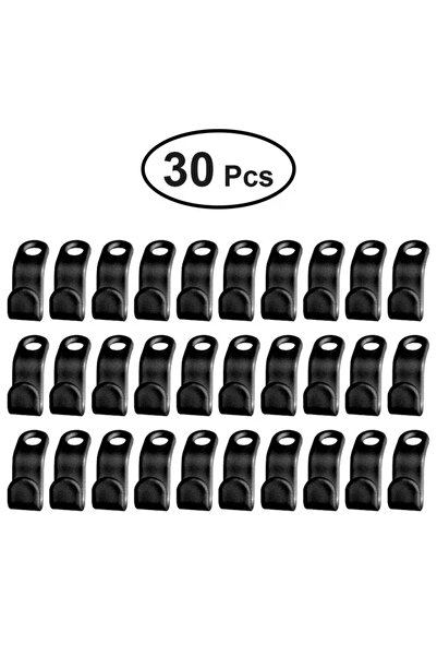 Choice 5.5 × 2 سم، أسود (30 قطعة) 30/60 قطعة، خطافات توصيل علاقات ملابس صغيرة...