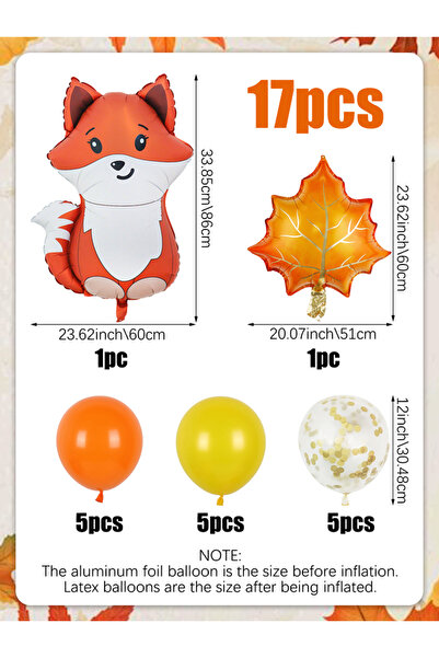 Choice مجموعة بالونات حيوانات الثعالب (17 قطعة)، مناسبة لحفلات أعياد الميلاد ذات طابع الثعالب.