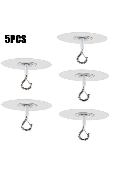 Choice خطافات سقف لاصقة شفافة - 5 قطع - من 1 إلى 20 قطعة - خطافات لاصقة شديدة...