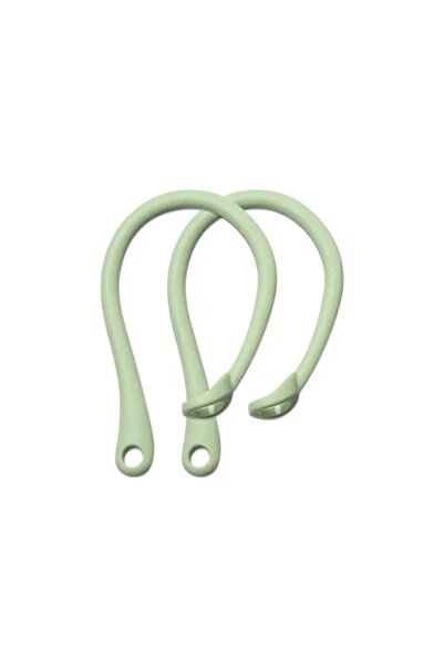 Choice خطاف أذن سيليكون رياضي أخضر لسماعات AirPods 4 و 3 و Pro 2 و 1، ملحقات سماعات بلوتوث مضادة للسقوط.