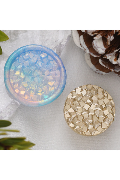 Choice16 02 قطعة واحدة ختم شمع ثلاثي الأبعاد منقوش بنمط سترة تنين، رأس ختم لل...