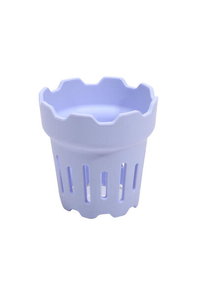 Choice رف تجفيف أكواب وزجاجات سيليكون قائم بذاته باللون الأرجواني - تصميم يسم...