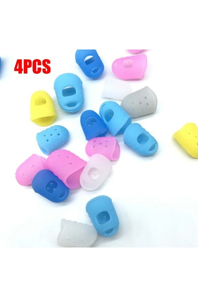 Choice L 4 random colors 5 PCS/Set Thickened Universal Finger Silicone Guitar...