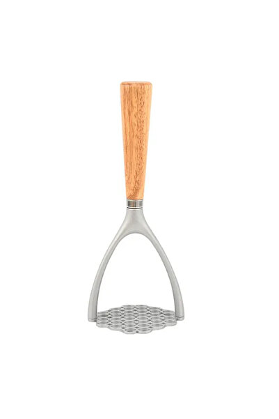 Choice مكبس ألومنيوم هرس بطاطس يدوي من الألومنيوم أداة هرس بطاطس اللحوم خفاقة طعام قاطعة خشب