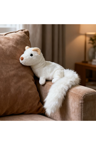 Choice لعبة تفاعلية بيضاء مقاومة للمضغ مصنوعة من القطيفة، تصدر صوتًا، بتصميم ...