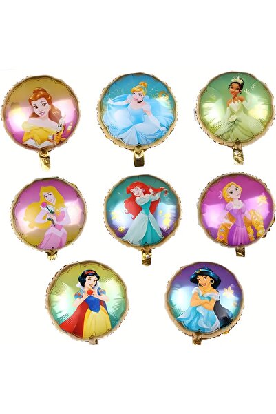 Choice مجموعة من 16 قطعة، مقاس 18 بوصة، بالونات من فيلم ألومنيوم، أميرة، الجم...