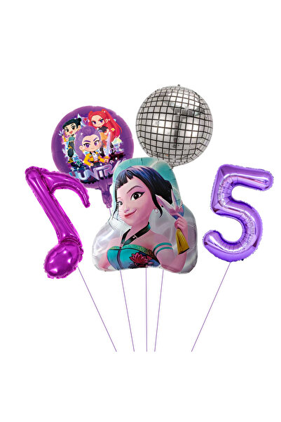 Choice مجموعة بالونات عيد ميلاد بتصميم صيادات من هاسبرو، عبوة واحدة، 5 قطع، ط...