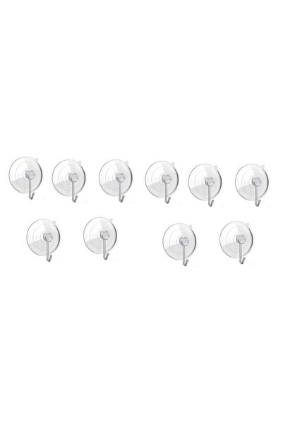 Choice 10 قطع/5 قطع من خطافات أكواب الشفط الشفافة القوية مع خطافات معدنية، خطافات جدارية