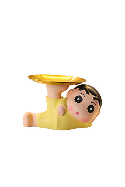 Miniso Tj002-16 Cute Crayon Shin-Chan Tray Multi-Functional Storage Living Room Desktop Decorations Housewa