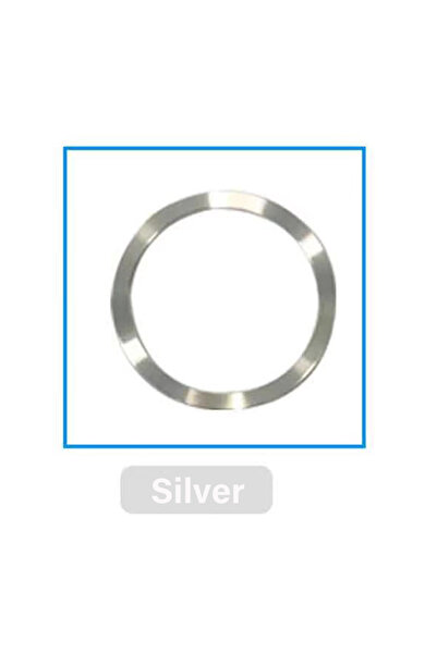 Choice حلقة معدنية مغناطيسية فضية اللون لشاحن ماج سيف اللاسلكي، ملصق من الصفي...