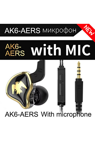 Choice سماعات أذن رياضية ديناميكية QKZ AK6 Ares EDX PRO 1DD سوداء (جديدة) عال...