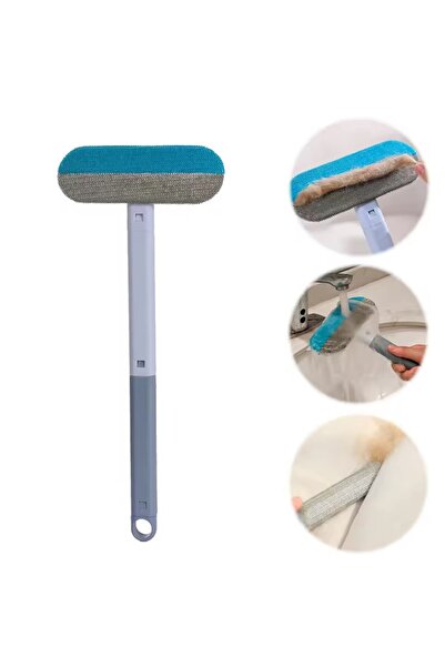Choice مجموعة واحدة من فرشاة إزالة شعر القطط الزرقاء مع ممسحة لإزالة شعر فراش...