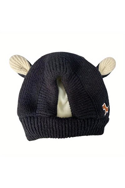 Choice قبعة سوداء هادئة للكلاب، قبعة محبوكة للكلاب لحماية الأذنين من الضوضاء،...