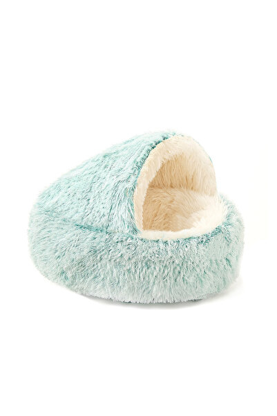 Choice سرير مخملي ناعم للحيوانات الأليفة، أخضر اللون، مقاس 60×60 سم، مناسب لف...