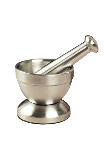 Choice كما هو موضح، طقم مطاحن هاون ومدقة صغير من الفولاذ المقاوم للصدأ، وعاء طحن قوي ومتين، مطحنة طعام E