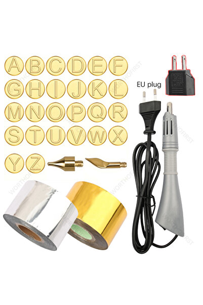 Choice4 قلم ختم رقائق معدنية ساخن من AZ GoldenSilvery، طقم أدوات كهربائي لتطب...