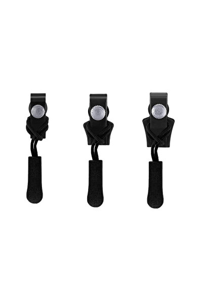 Choice black Zipper Repair Kit, 3 Pcs Universal Replacement Instant Zipper Fix Sliding Teeth Screw Head wit