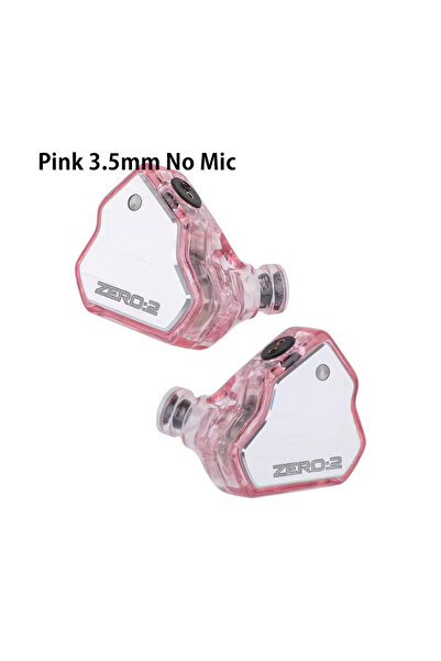 Choice Pink No Mic 7Hz x Crinacle Zero 2 Updated 10mm Dynamic Driver IEM Wire...