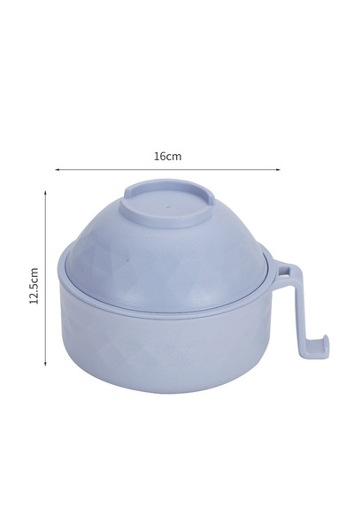 Choice وعاء رامين محمول سريع التحضير، لون بنفسجي، مناسب للميكروويف، مع ملعقة ...