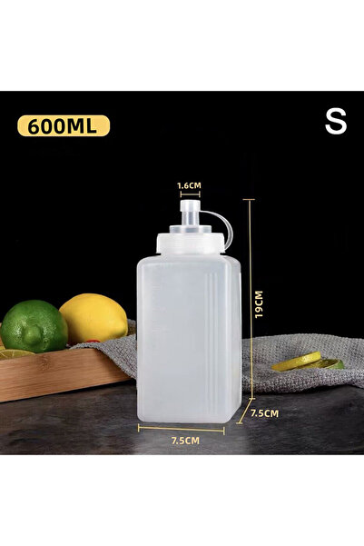 Choice زجاجات ضغط للصلصة سعة 600/800/1000 مل، موزع توابل بفتحة واسعة، مقاومة ...